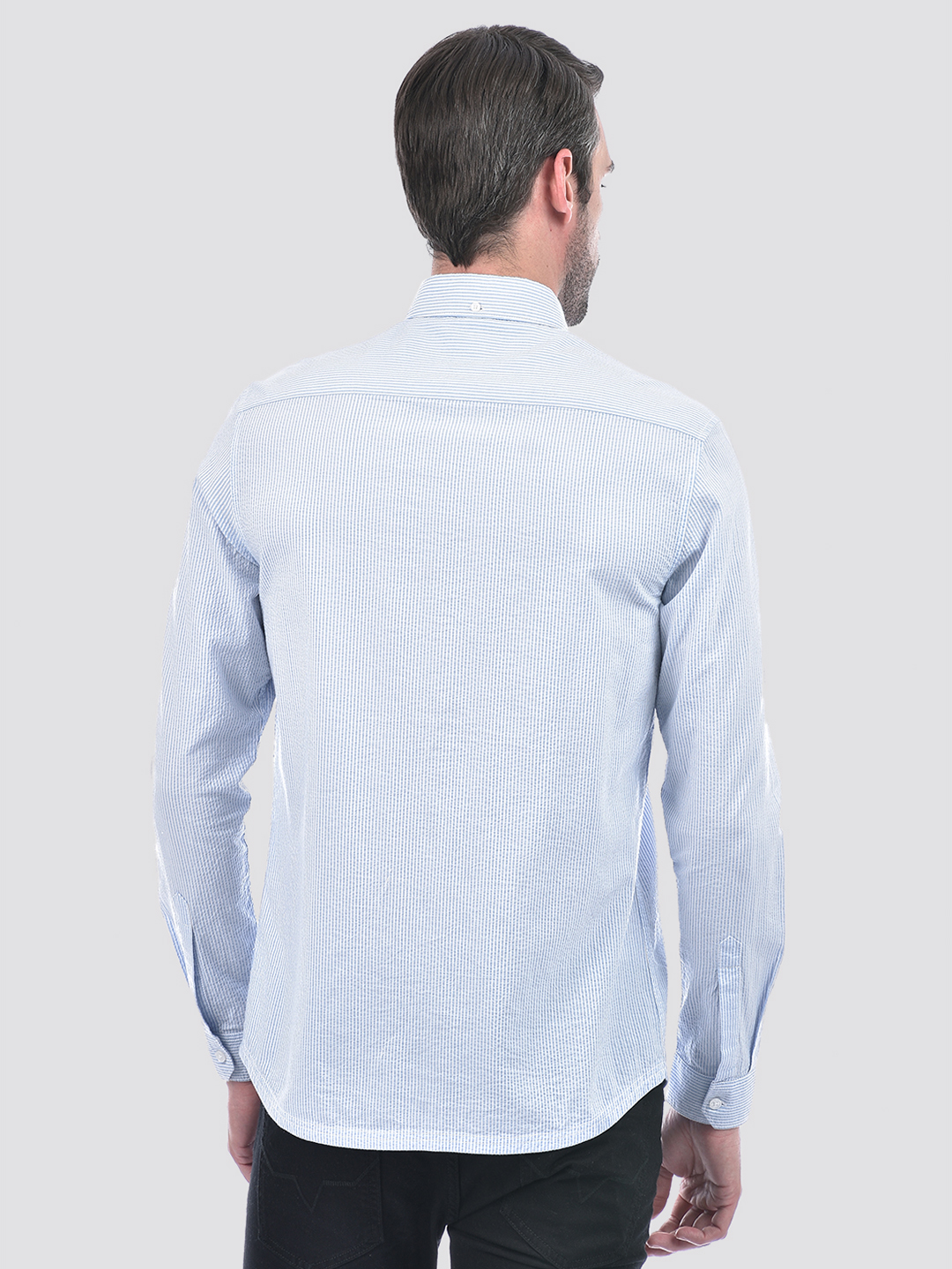 Numero Uno Men Subtle Striped Shirt